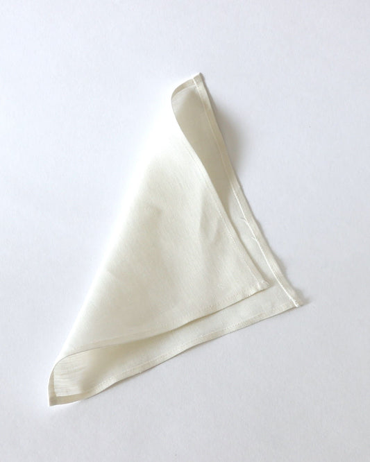 Stofftaschentuch in weiss