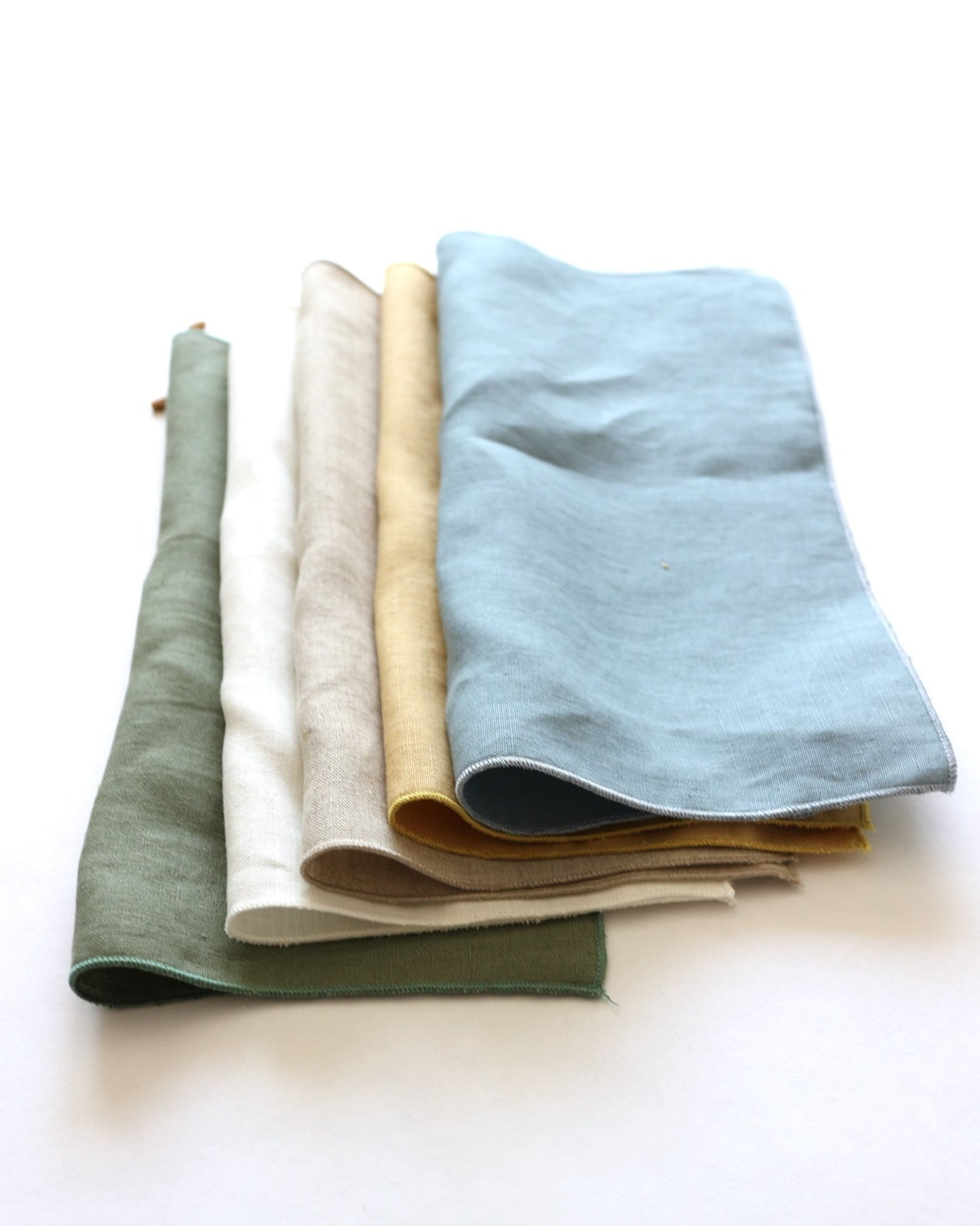#Set Reinigungstücher für Gesicht aus Bio - Leinen (2er - Set)# - #LIN WASTE#