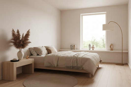 Minimal eingerichtetes Zimmer