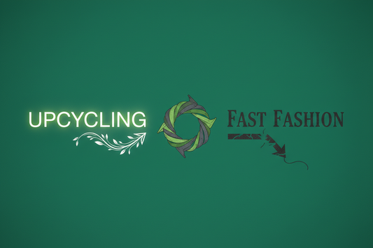 Upcycling und Fast-Fastfashion korrelierend zusammengestellt