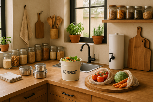 Küche ohne Müll und Verschwendung